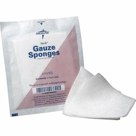 Medline GAUZE, 12PLY, 3inX3in, 80PK MIINON21422